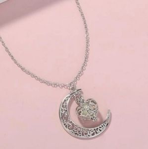 3/$25 Gorgeous celestial glow stone necklace